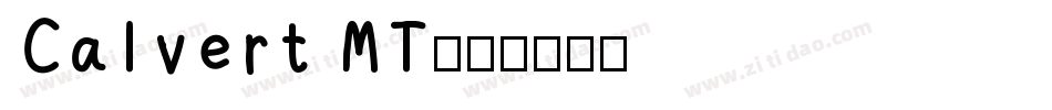 Calvert MT字体转换